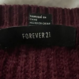 maroon cardigan from forever 21